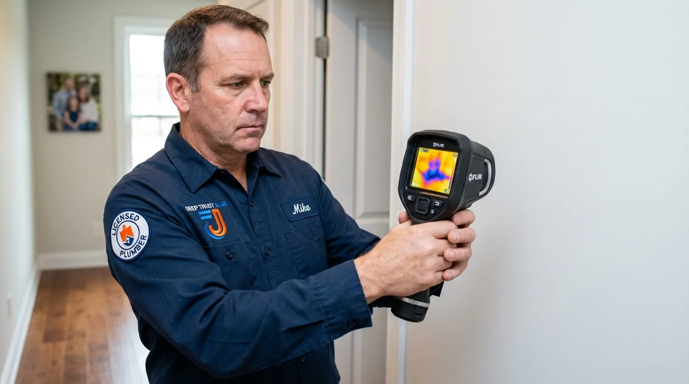 Thermal imaging leak detection by Johns Plumbing LLC in Lakeville